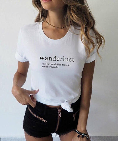 Wanderlust Definition T Shirt Travel - travelwithessou