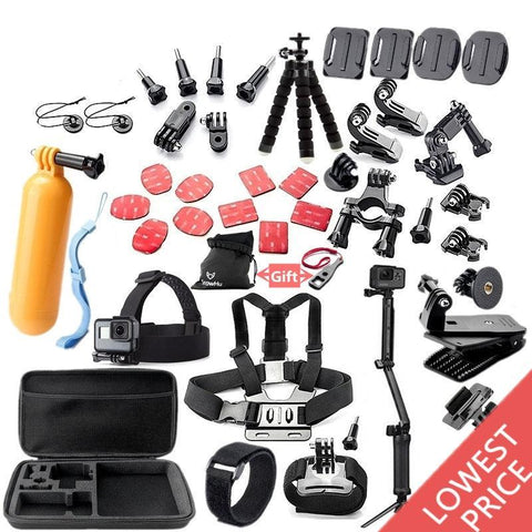 Gopro accessories set mount tripod - travelwithessou